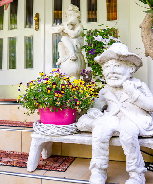 Eingang Hotel Saxonia